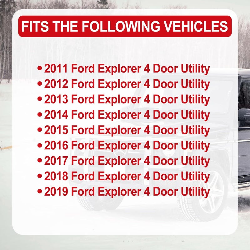 FEXON Windshield A-Pillar Molding Trim Kit Left Driver Right Passenger Side Compatible with Ford Explorer 2011-2019 Replaces 926-450 926-451 4 Pcs - Image 5